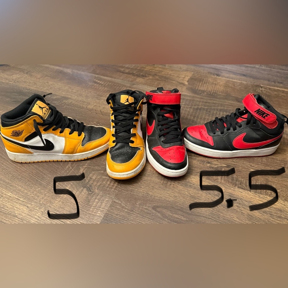 Nike Air Jordan High-Top Sneakers kids both for $60